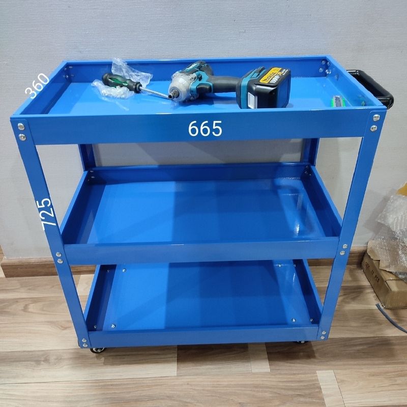 Xe đựng đồ, xe đẩy để đồ sửa chữa gara 3 tầng