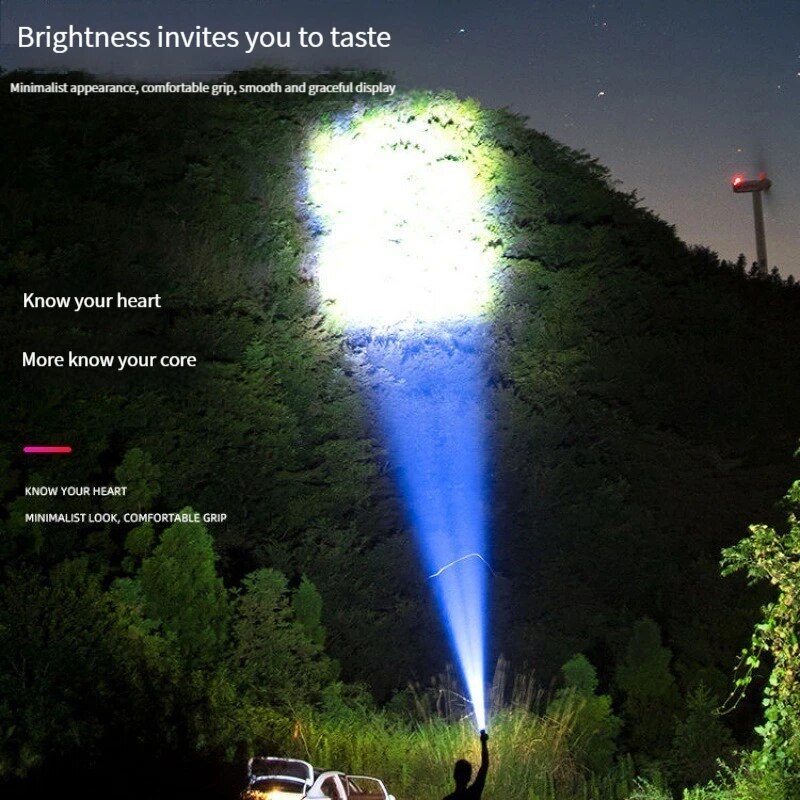 lwrpv109tcp3 Mini LED Flashlight USB Charging Light High Power Tactical Mode Flashlight Waterproof Outdoor Camping Emergency Flashlight