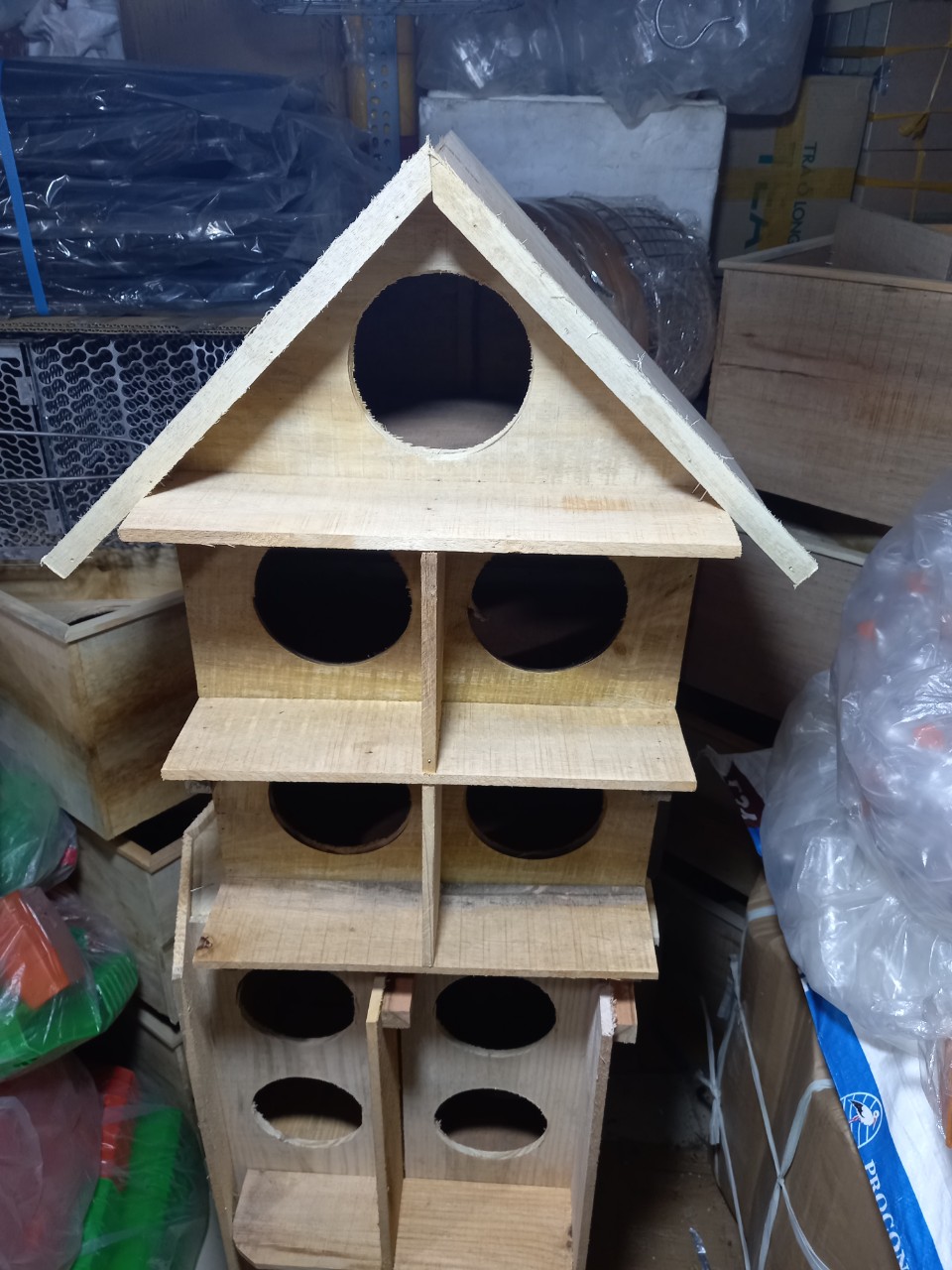 Chuồng chim bồ câu bằng gỗ 5 lỗ