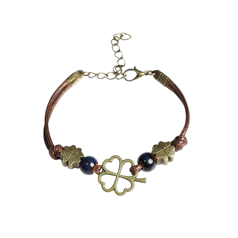 %E3%80%90Cheap%E3%80%91Lucky%20Grass%20Four-leaf%20Clover%20Good%20Luck%20Bracelet%20Woven%20Bracelet%20for%20Boys%20and%20Girls%20Couple's%20Ceramic%20Bracelet%20Student's%20Best%20Friend%20-%20Image%205