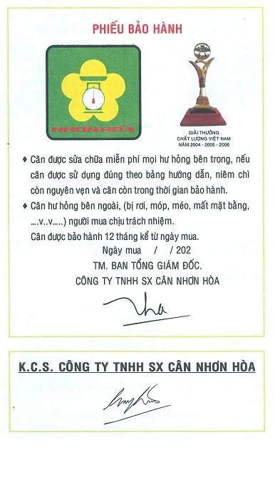 Cân Nhơn Hòa 5Kg