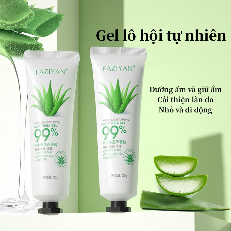 Gel nha đam dưỡng ẩm và làm mềm da, gel lô hội 99% aloe vera gel zu cosmetics