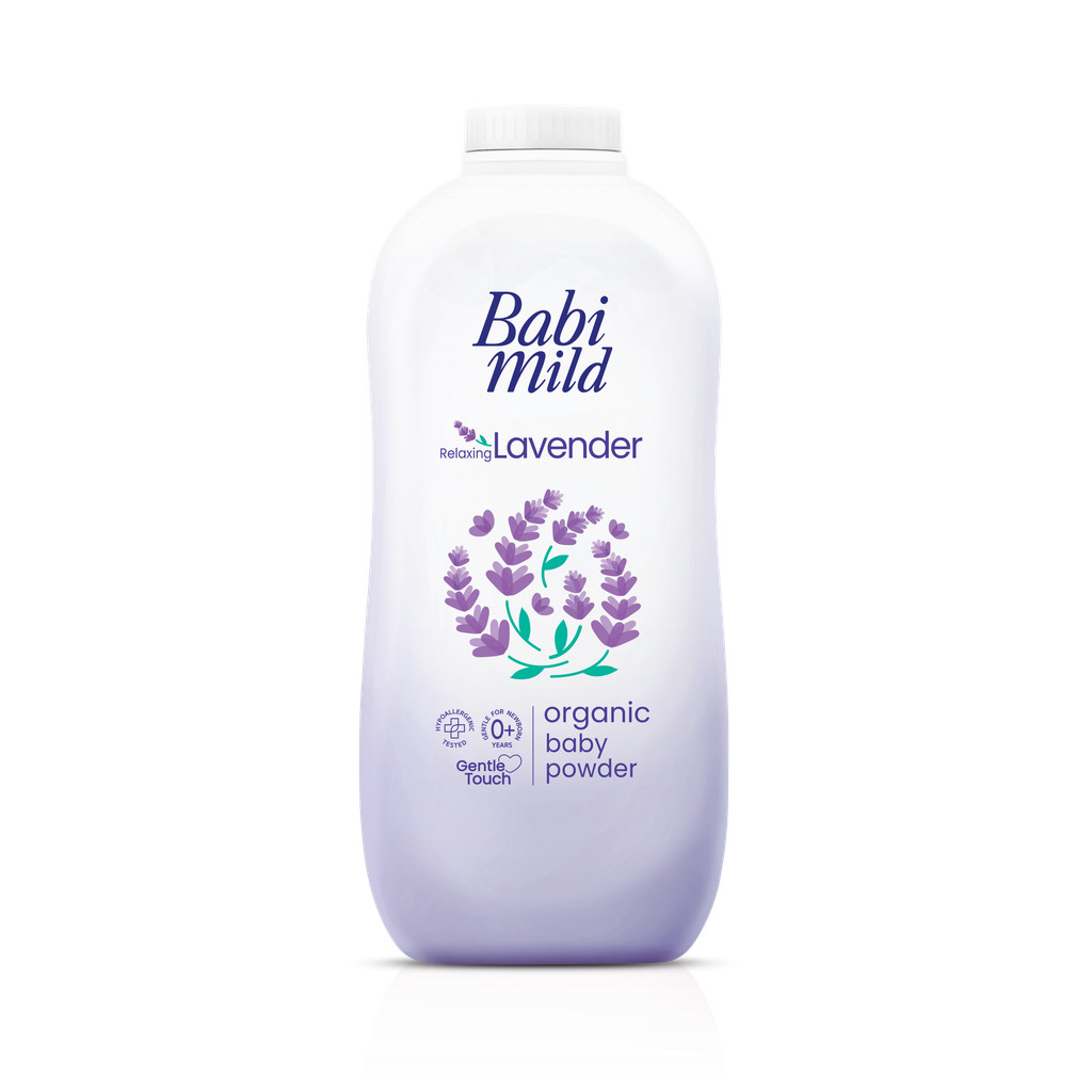 Phấn Thơm Trẻ Em Babi Mild Lavender Chai 350gram