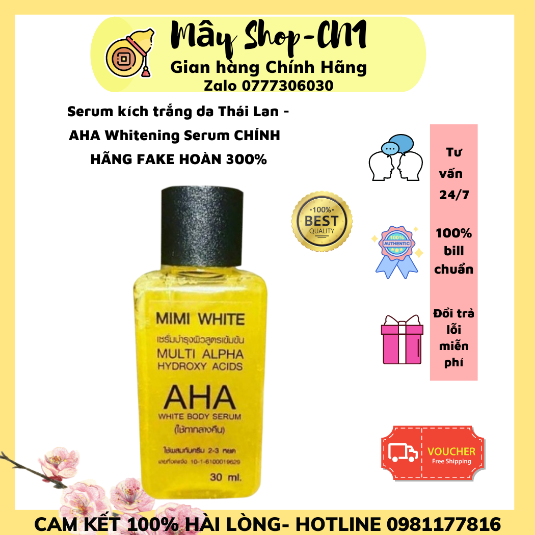 Serum kích trắng da Thái Lan - AHA Whitening Serum