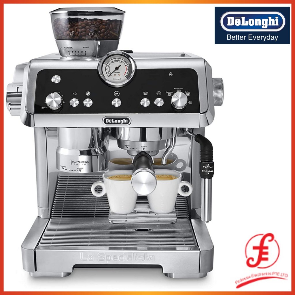 Delonghi La Specialista Pump Espresso Coffee Machine Ec9335 M Ec9335 Professional Barista Style Grounded Coffee Premium Metallic Finishing Espresso Or Cappuccino With Lattecrema Milk System Hot Water Or Steamed Milk Ec9335 M Lazada