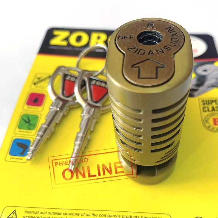 Ổ KHÓA DĨA XE MÁY CHỐNG CẮT ZORO