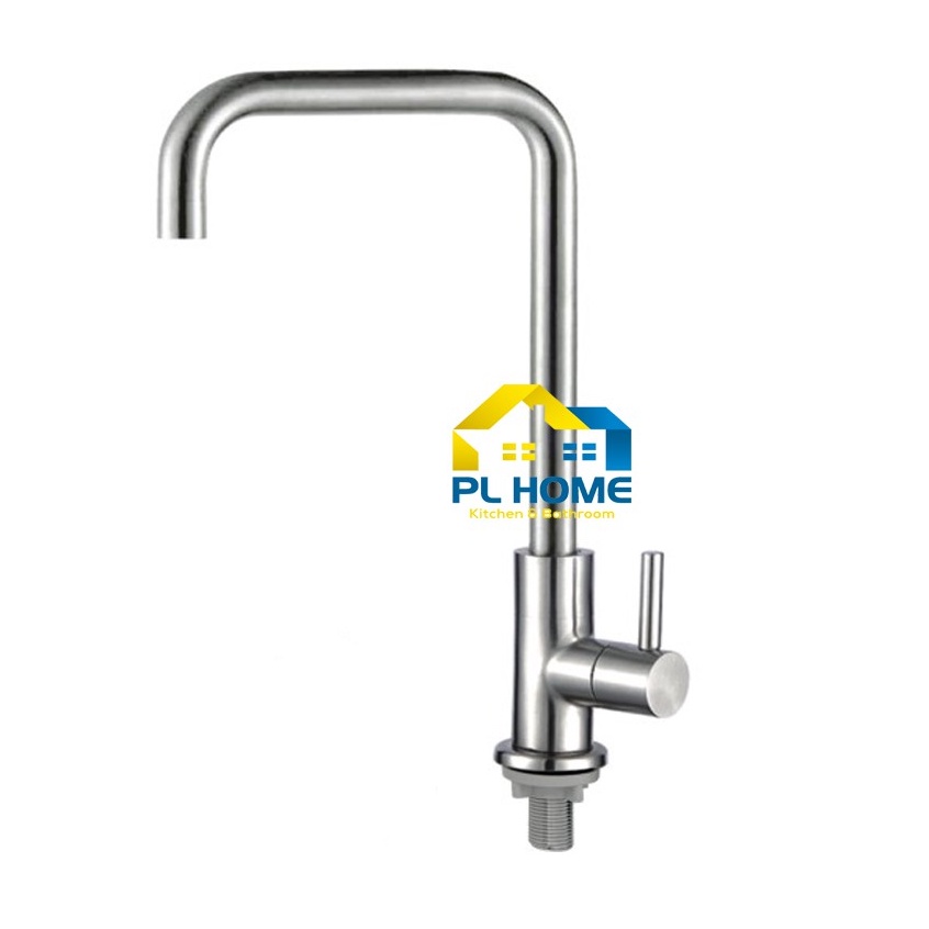 Vòi Rửa Chén Bát Lạnh Inox 304 Phi 18