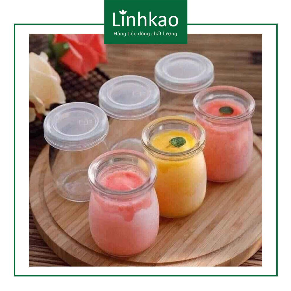 SET 12 HŨ SỮA CHUA THỦY TINH CAO CẤP 100ML