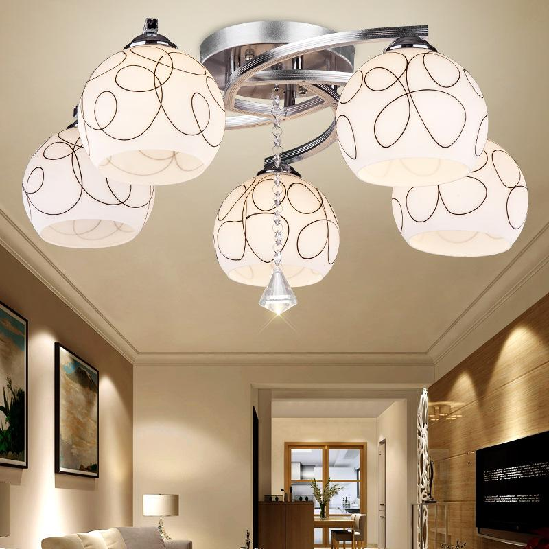 Crystal Ceiling Lamp Led Simple Living Room Lights Bedroom Ceiling Lamp Led Simple Living Room