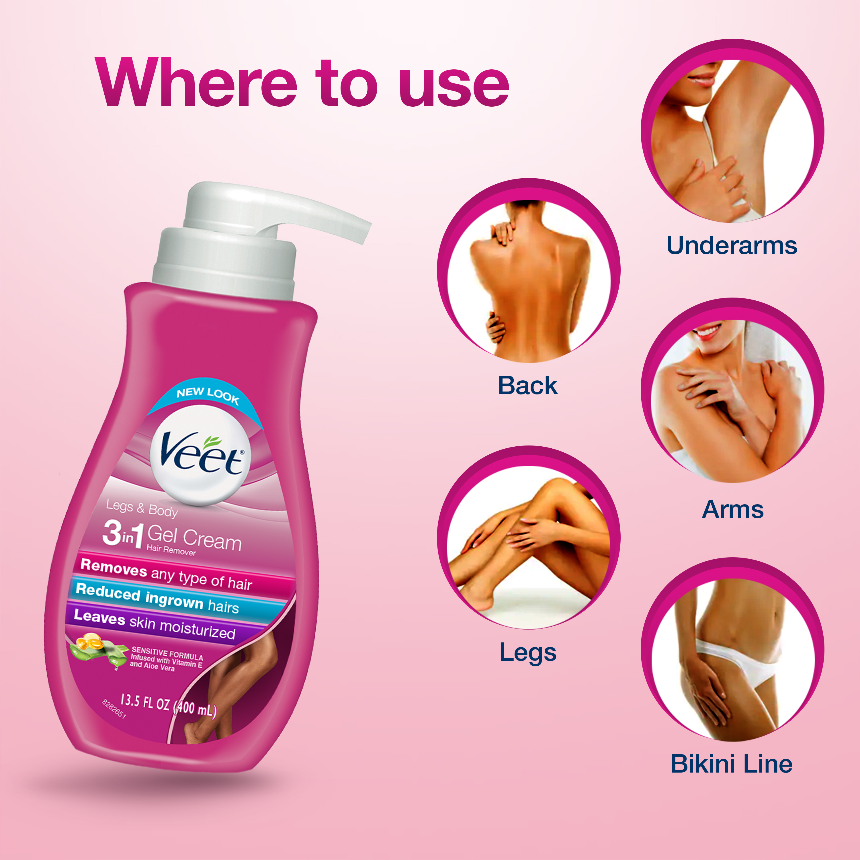 Veet Fast Gel Cream Sensitive Skin For Legs & NEW Packaging Smell ALOE & VIOLET BLOSSOM 400ml | Lazada Singapore