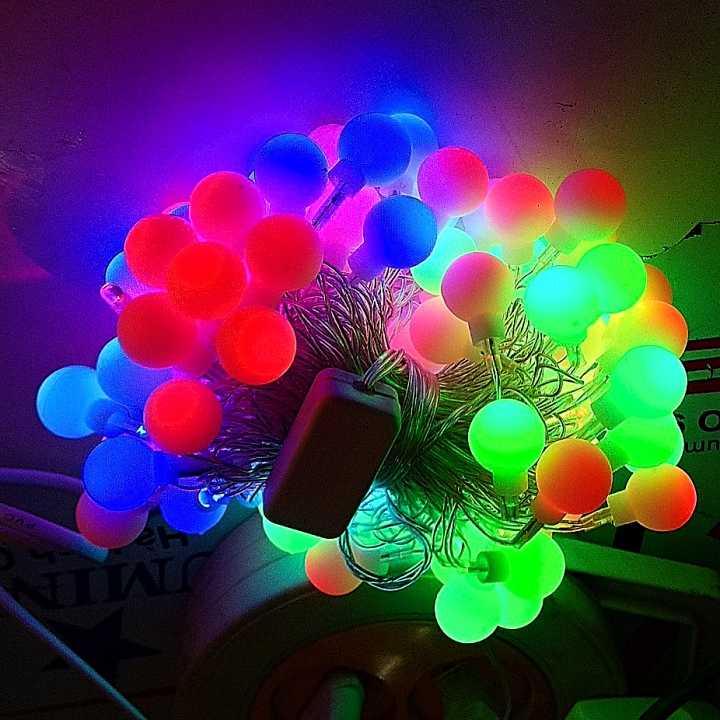 Dây led chớp bi đục [ chớp đủ màu - dài 10m]