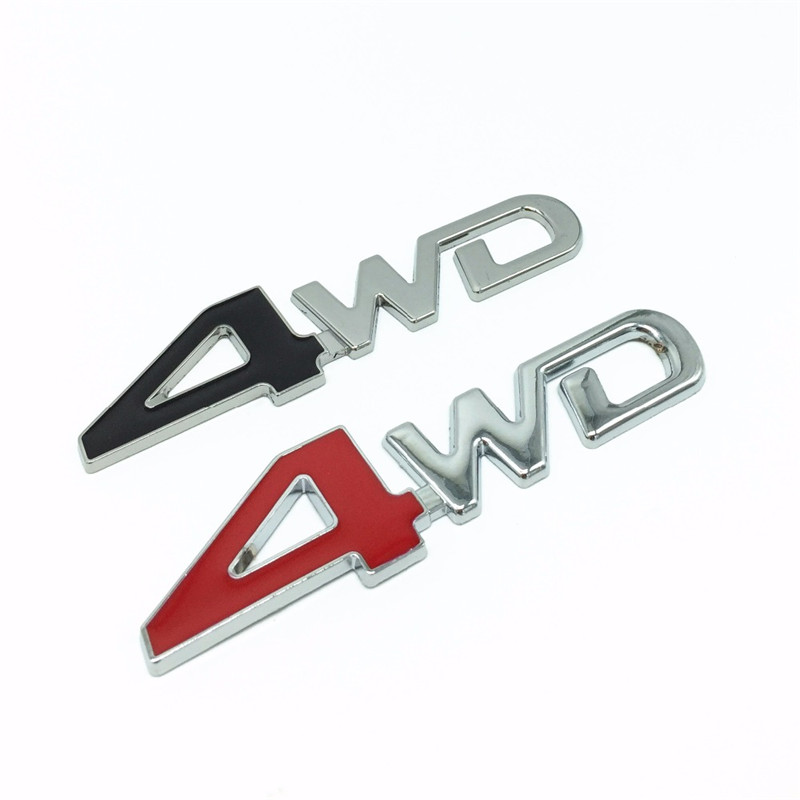 【Hottest Trends】3D Chrome Car Metal Chrome 4WD Displacement Emblem ...