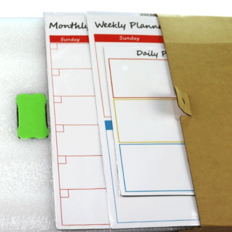 Soft tablet for refrigerator monthly/weekly board calendar schedule board for school office supplies