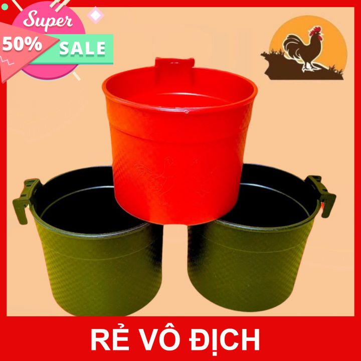 MÁNG TRÒN dành cho gà nòi KT (R12XC10) ĐEN ĐỎ