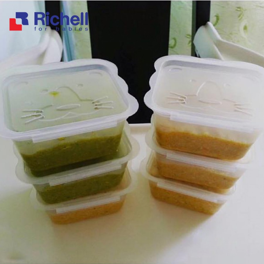 [HCM]Bộ chia thức ăn Richell - Chính hãng