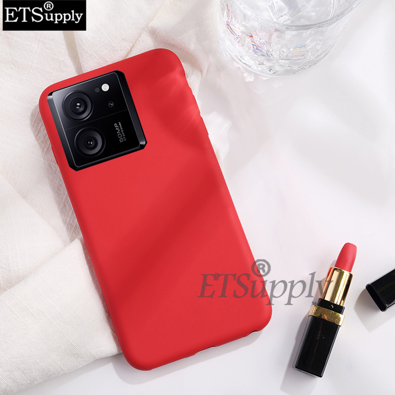 Phone case For Xiaomi 13T Pro Soft Silicone Liquid Lens Protection Soft Slim Back cover For Xiaomi 13T Pro case