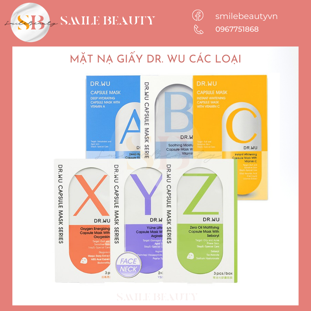 Mặt nạ cao cấp Dr.wu Vitamin Capsule Sheet mask Drwu