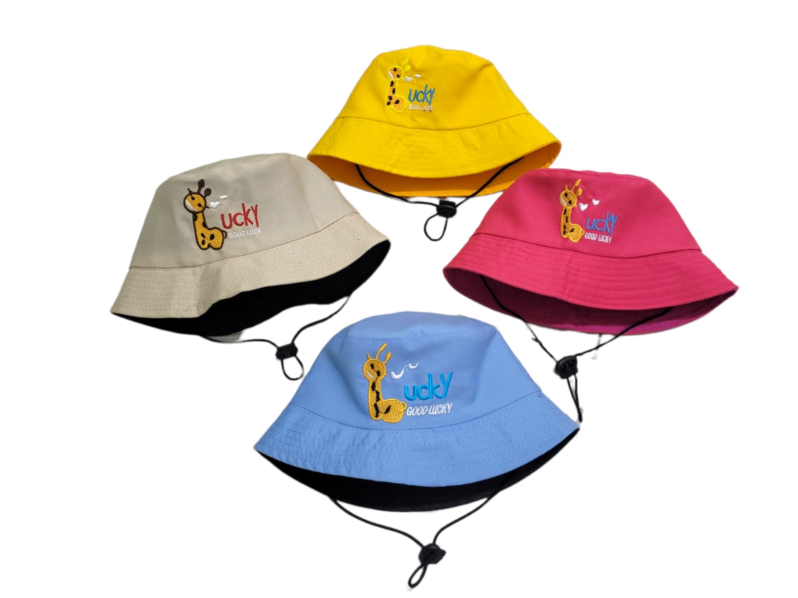 Topi Bucket Anak Bordir Good Lucky Ada 