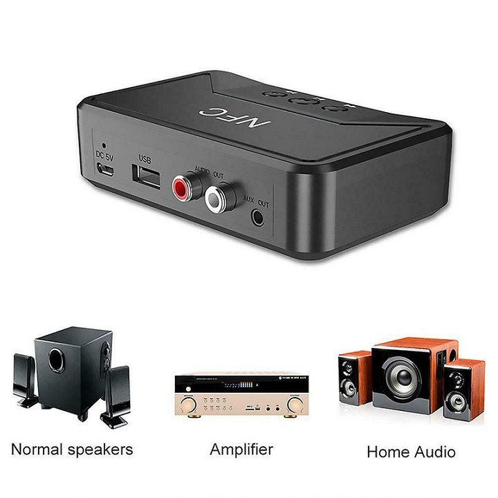 Box Thu Phát Bluetooth Không Dây Nfc Bt200 Cho Loa-Amply