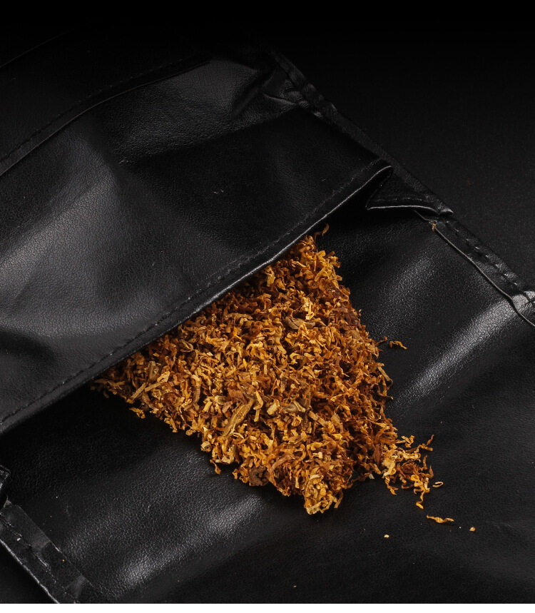 Tragbare Leder-Rauchertasche mit Reißverschluss und Schnalle, Aufbewahrungsetui für Zigarettenpapier und Raucherzubehör
_voghion.com