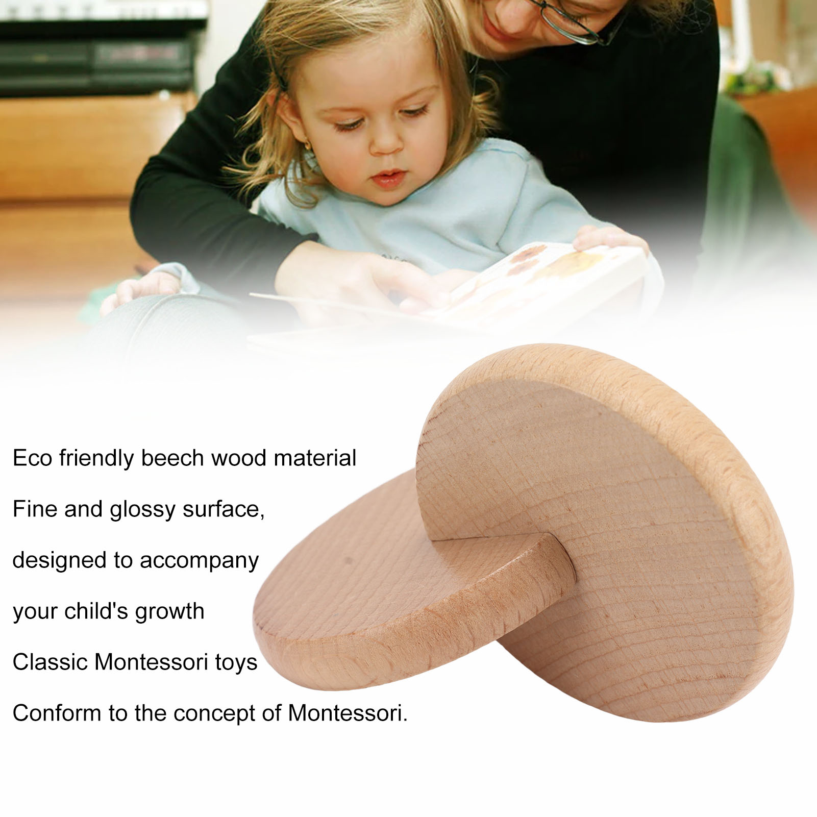 Montessori Interlocking Disc Montessori Shape Puzzle 2PCS for Kindergarten