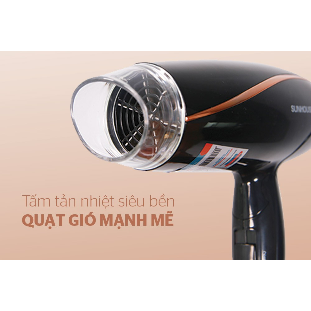 Máy sấy tóc SUNHOUSE màu đen 1200W SHD2306