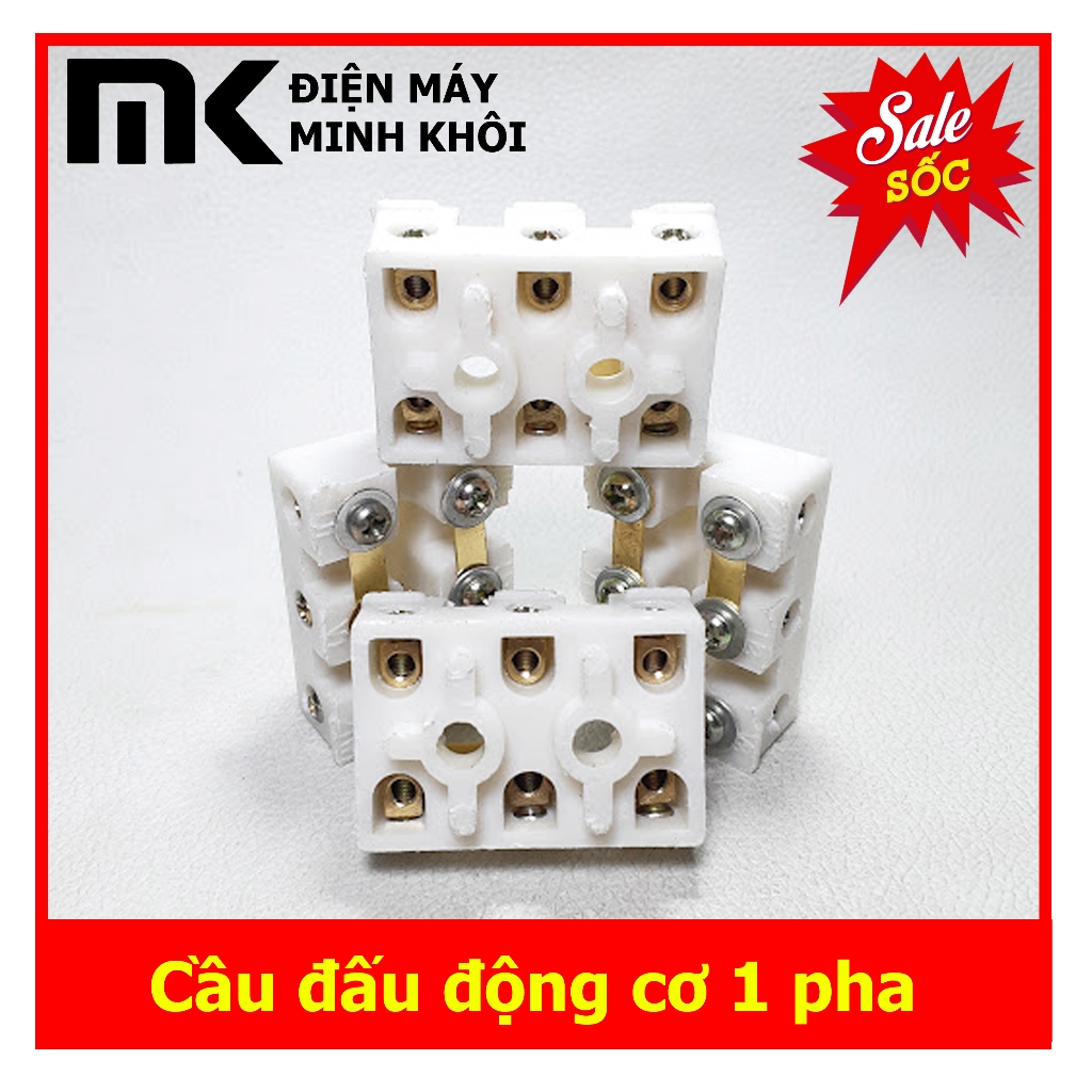 Cầu đấu động cơ điện, motor 1 pha