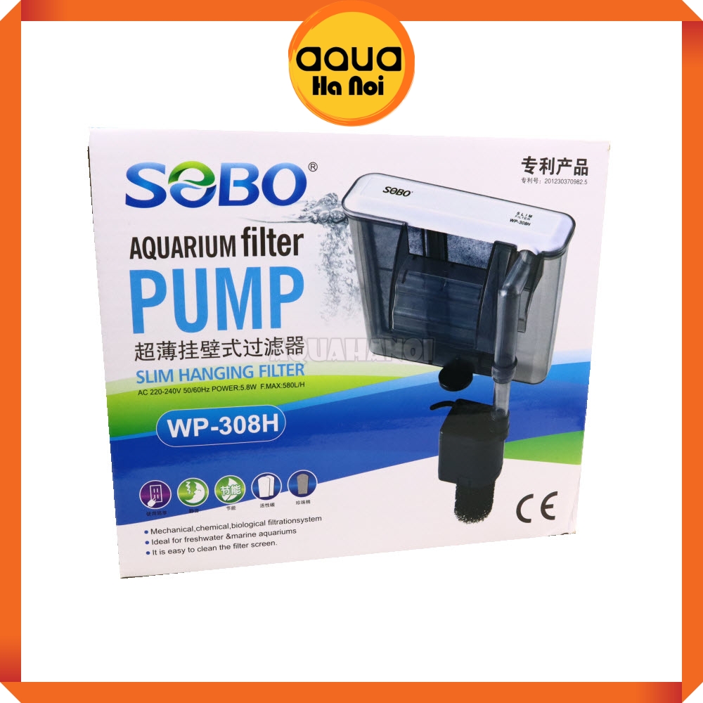 Lọc thác SOBO WP 308H/408H/508H cho hồ cá thủy sinh