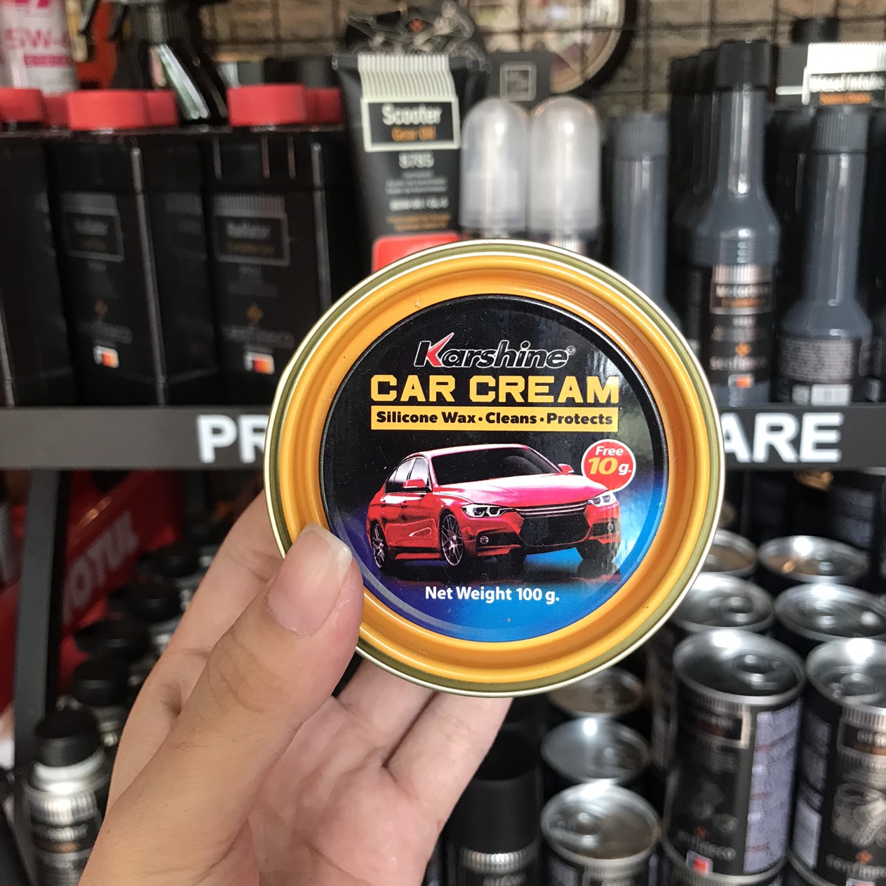 Cana Karshine thái lan 100g - Kem đánh bóng sơn, nhựa, đá, gỗ, kim loại Krashine Car Cream