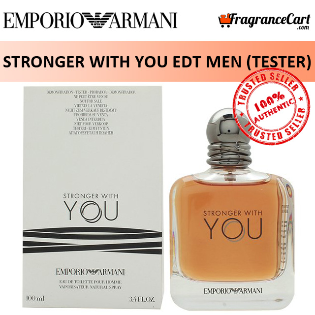 Emporio Armani Stronger With You EDT for Men (100ml Tester) Eau de Toilette  Giorgio Strong Brown [Brand New 100% Authentic Perfume/Fragrance] | Lazada  Singapore