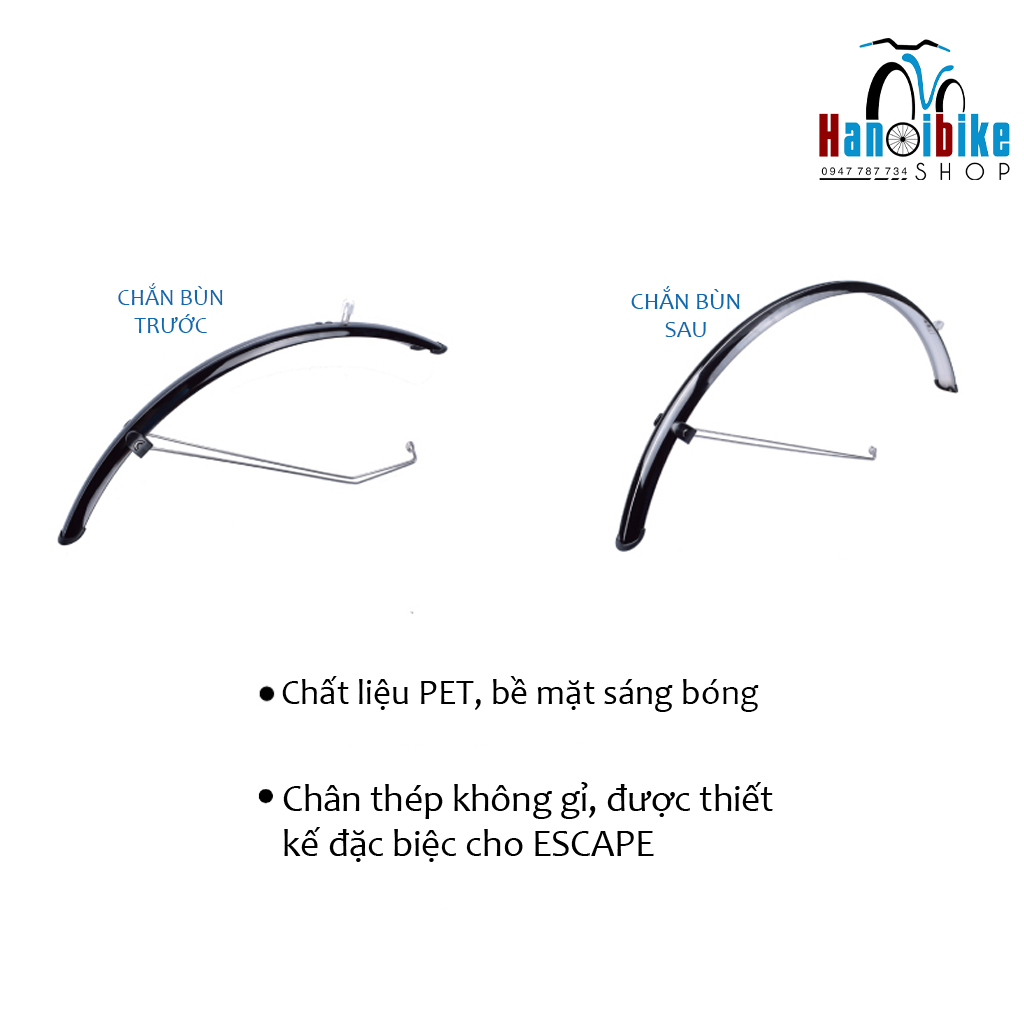 Chắn bùn cho xe đạp thể thao hiệu Giant escape