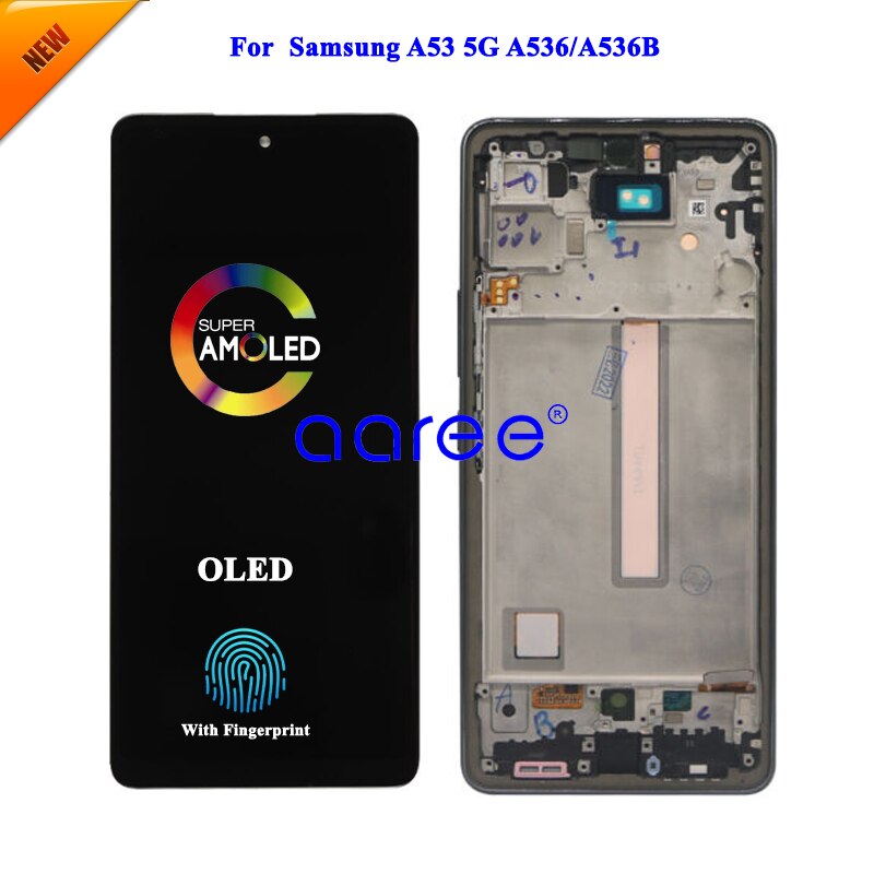 Amomled oled lcd for suitable for samsung a53 5g lcd a536 lcd for suitable for samsung a53 5g a536b lcd screen touch digitizer assembly