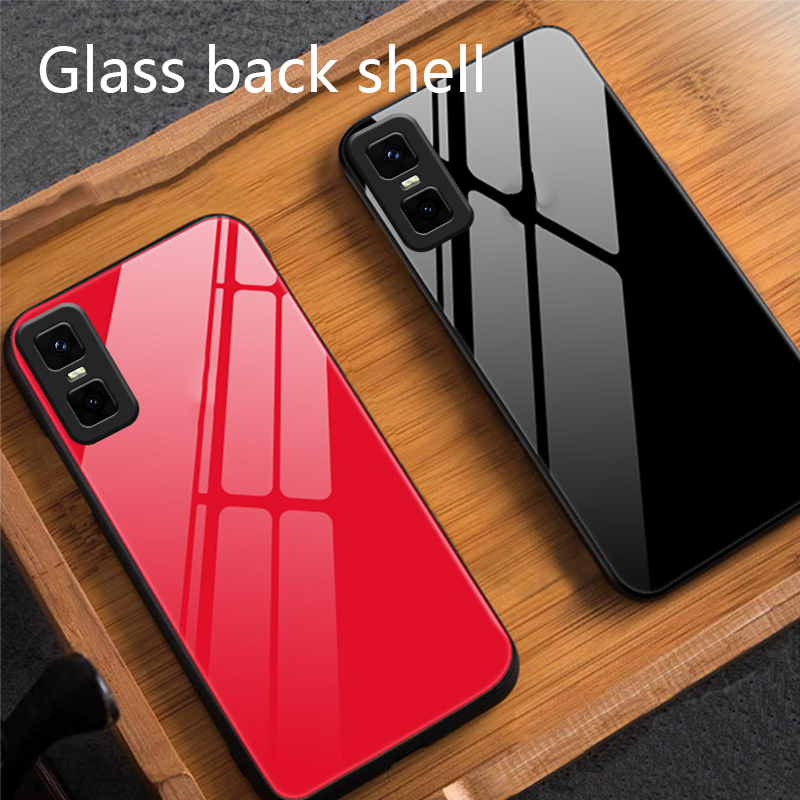 Biruiqu%20For%20Infinix%20GT%2030%20Pro%20Tempered%20Glass%20Back%20Soft%20Silicone%20Edge%20Black%20Case%20Cover%20Casing%20-%20Image%203