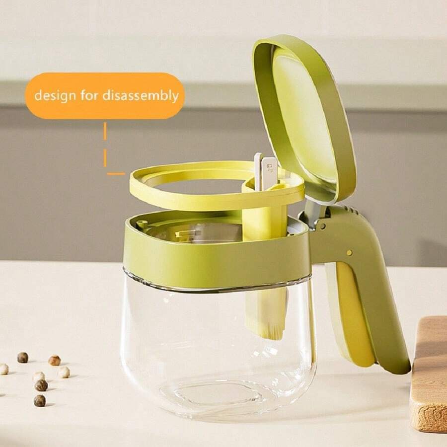 Luftdichtes Gewürzglas mit Löffel, Aufbewahrungsflasche für Salz, Zucker und Pfeffer
_voghion.com