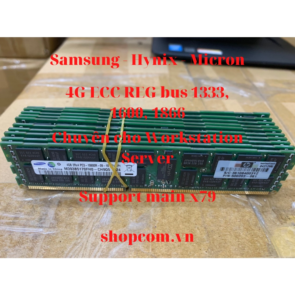 Ram 4G DDR3 ECC REG bus 1333, 1600, 1866