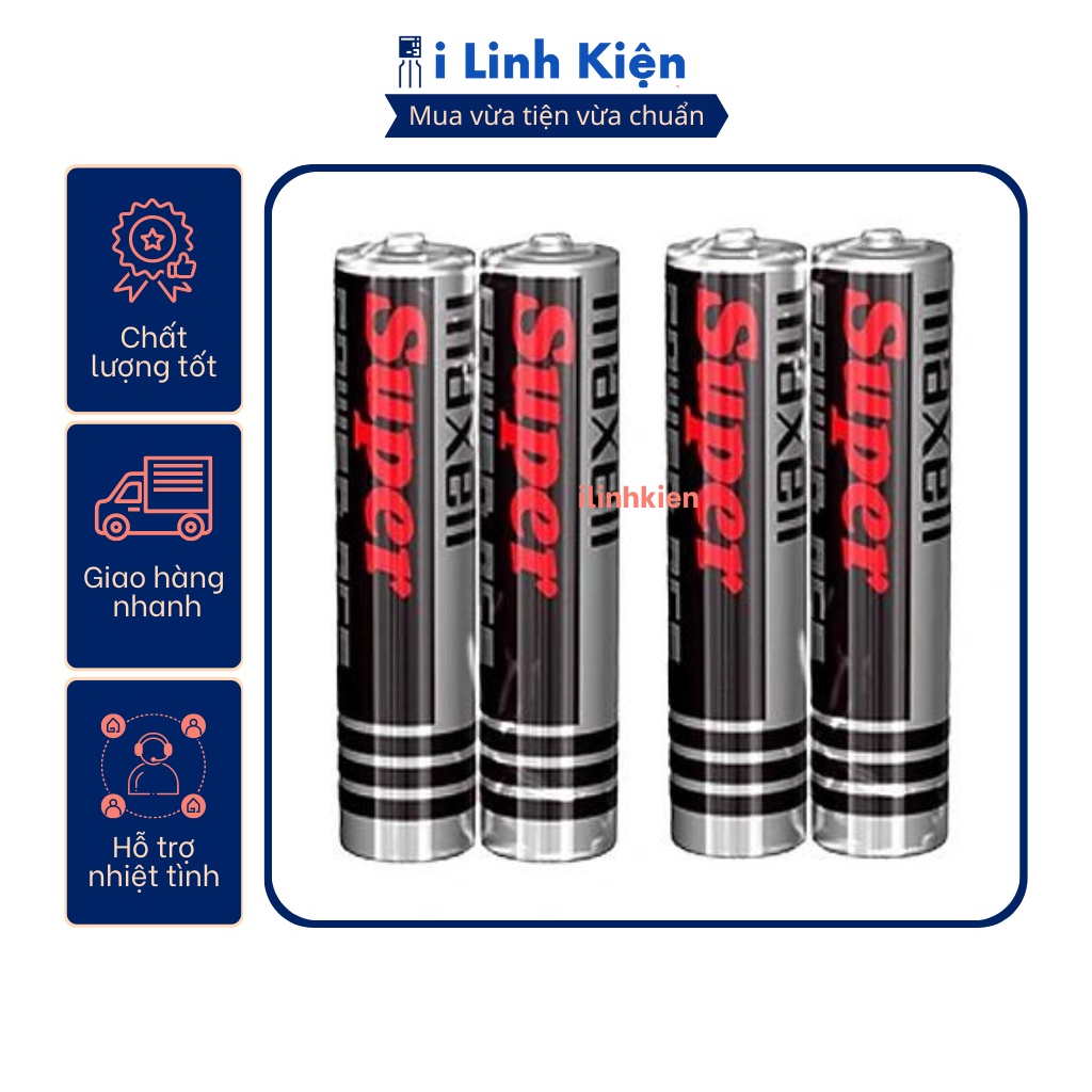 PIN đũa Maxell AAA 1.5V (vỉ 2 viên)