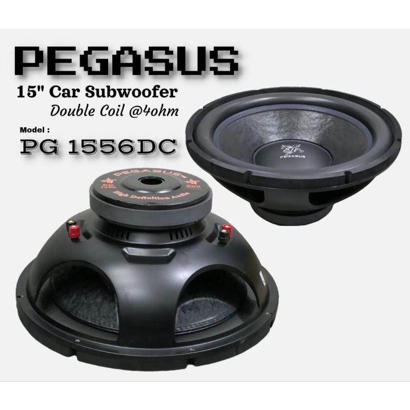 New" Speaker Subwoofer 15 inch pegasus 850 watt double coil Lazada