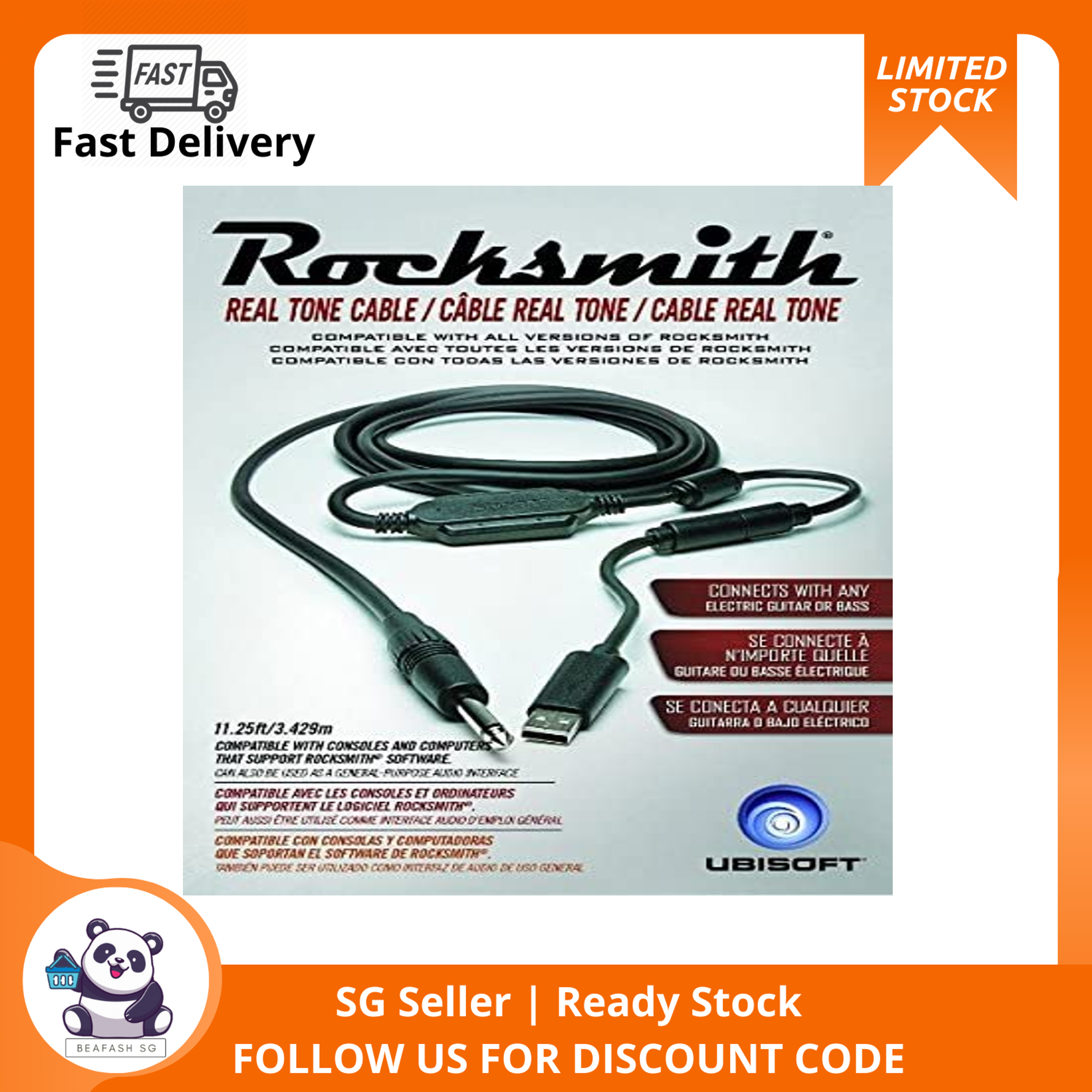 Persuasion kompliceret Withered SG INSTOCK)Rocksmith 2014 Real Tone Cable Trilingual | Lazada Singapore