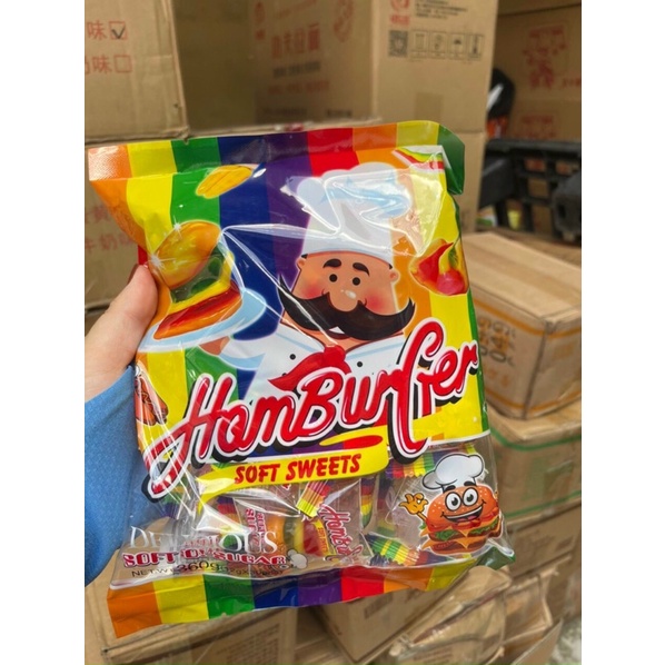 Kẹo Dẻo Hamberger 360g chuẩn thái lan