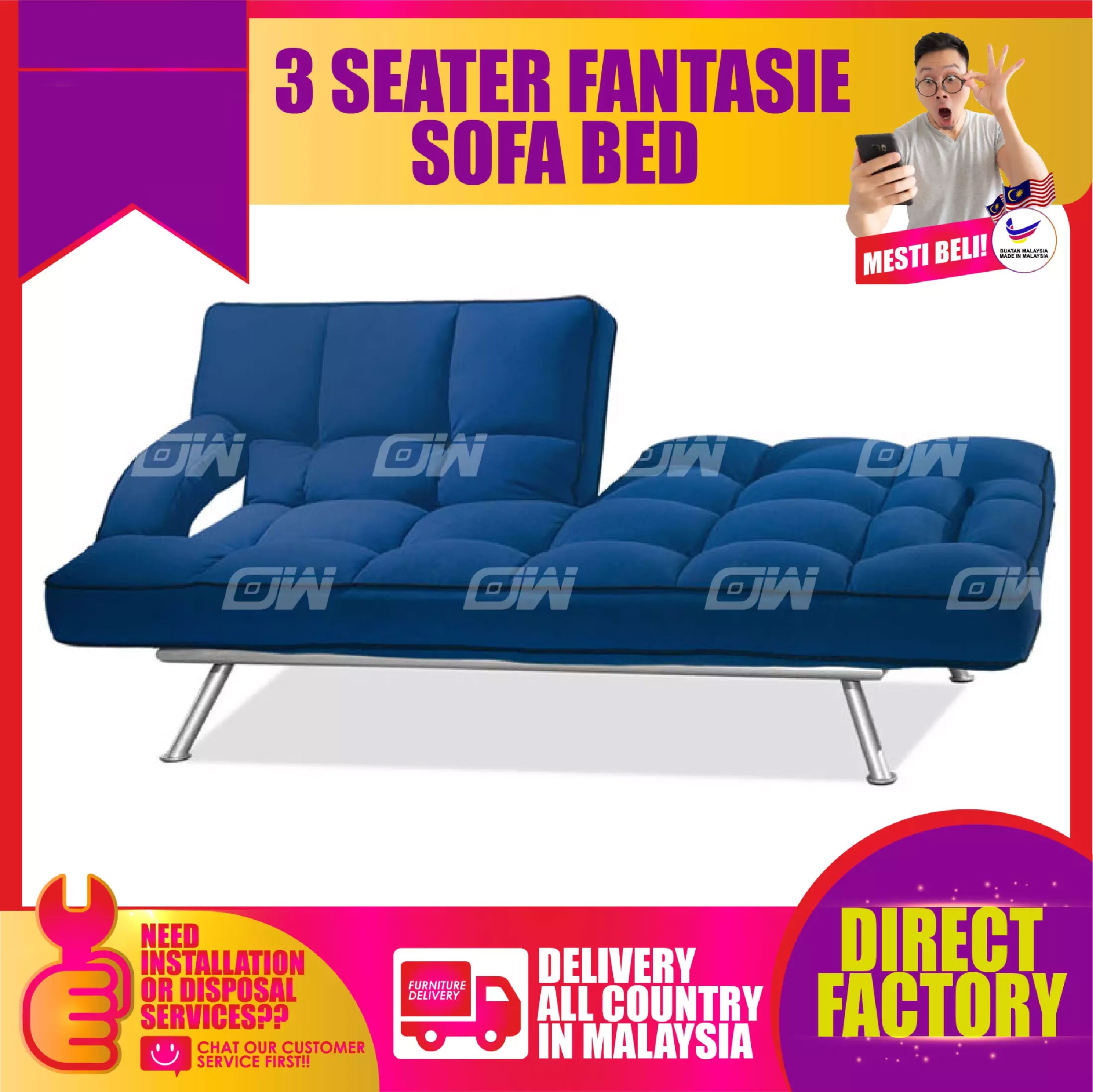 3 SEATER FANTASIE SOFA BED / LIVING HALL SOFA BED / OFFICE SOFA BED / BEDROOM SOFA BED / SOFA