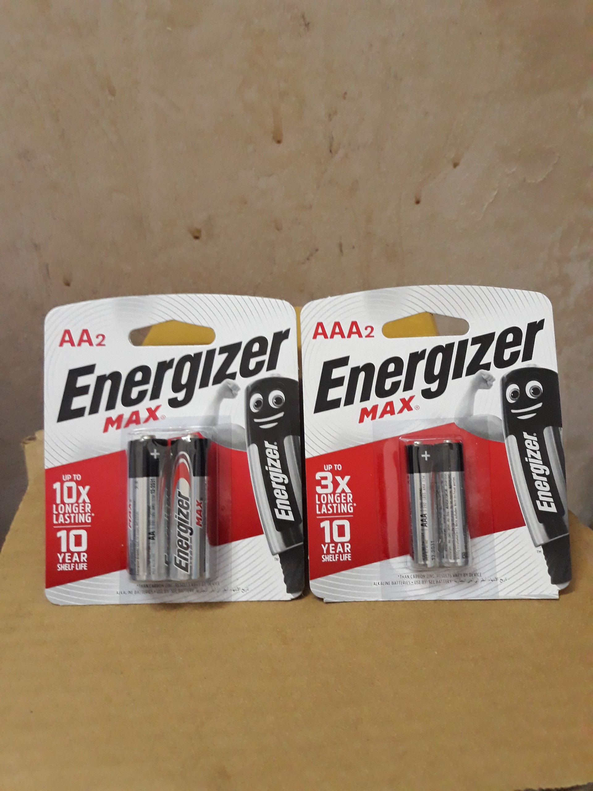 COMBO 2 VỈ PIN  AA + AAA ENERGIZER MAX ALKALINE [CHÍNH HÃNG]