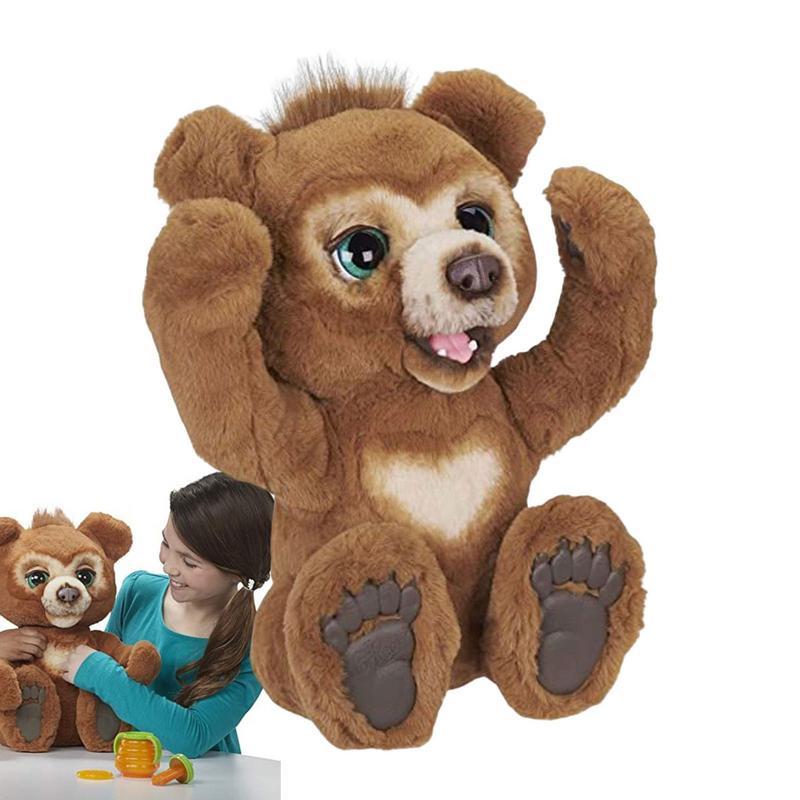 Adorable Bear Toys For Children Curious Bear With Sound Interactive Plush Toy Charged Bear Cute Bear Children Birthday Presents