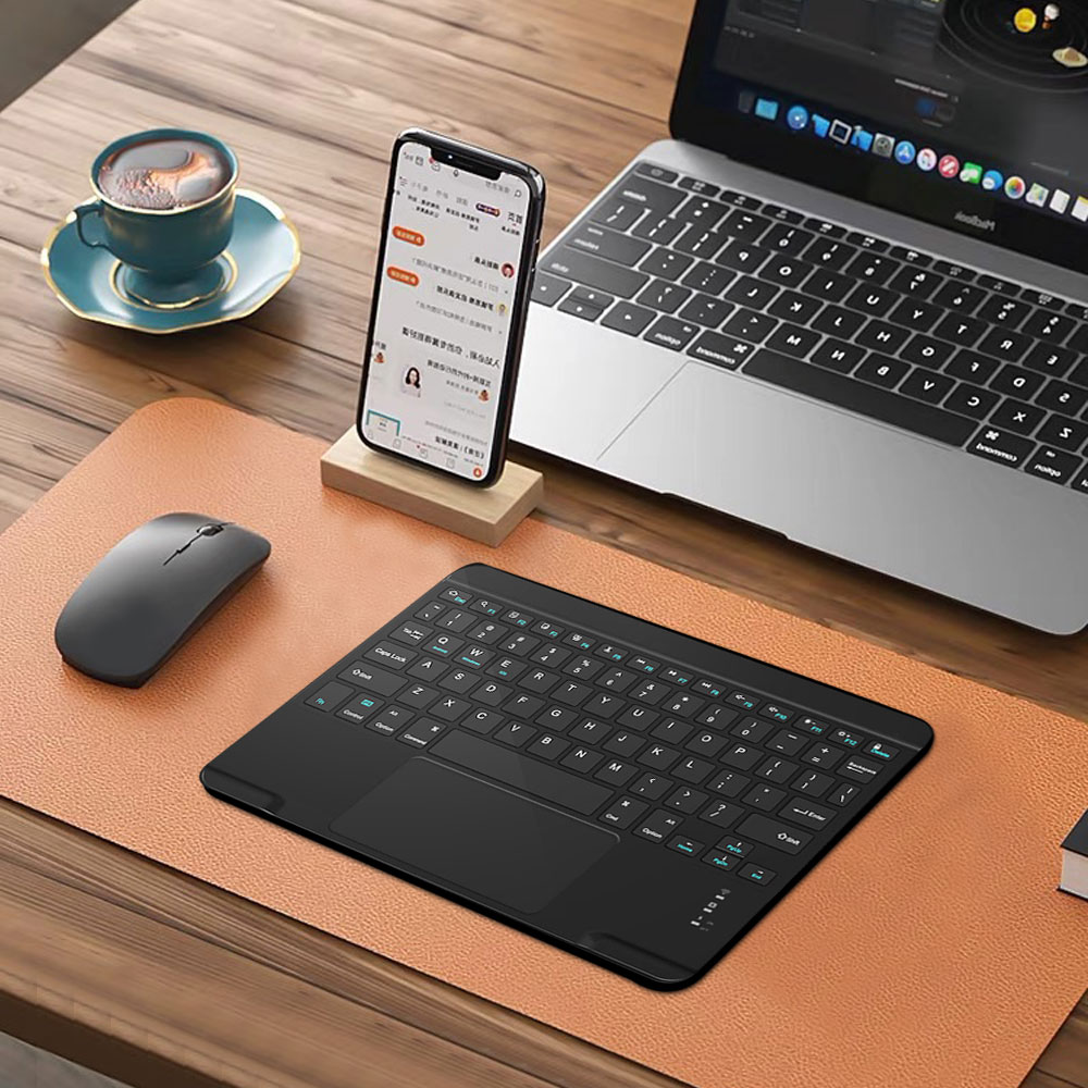 1 Wireless Bluetooth Keyboard With Touchpad N Portugue Spanish Tablet Keyboards For Suitable For Xiaomi Pad For Ipad Windows