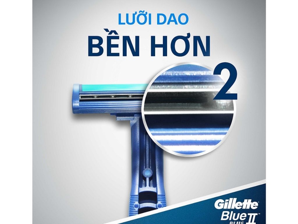 Dao cạo Gillette Blue II Plus 2 lưỡi gói 5+1