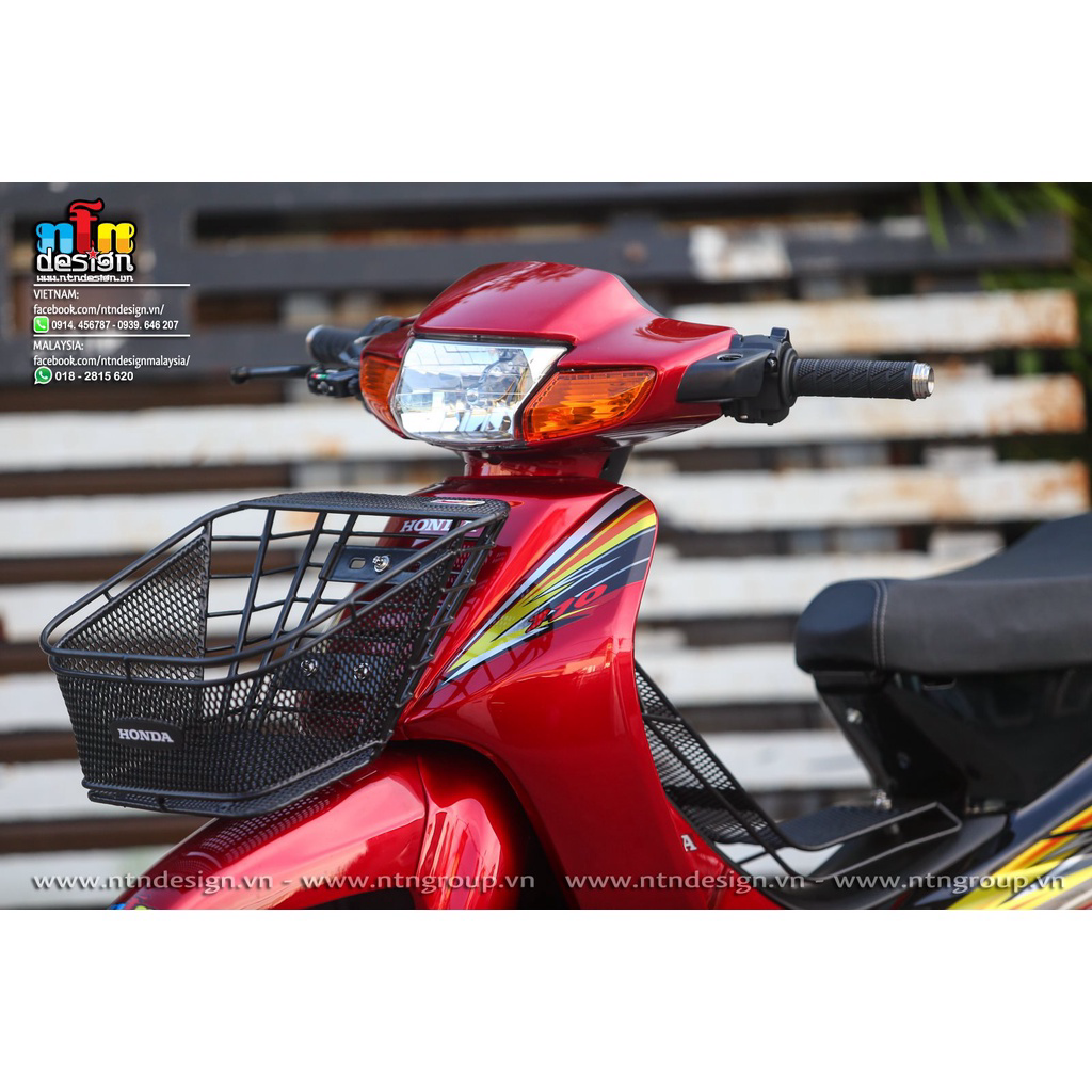 Tem Rời Dán Xe Wave Nhỏ 110 Mẫu Đen Đỏ Vàng