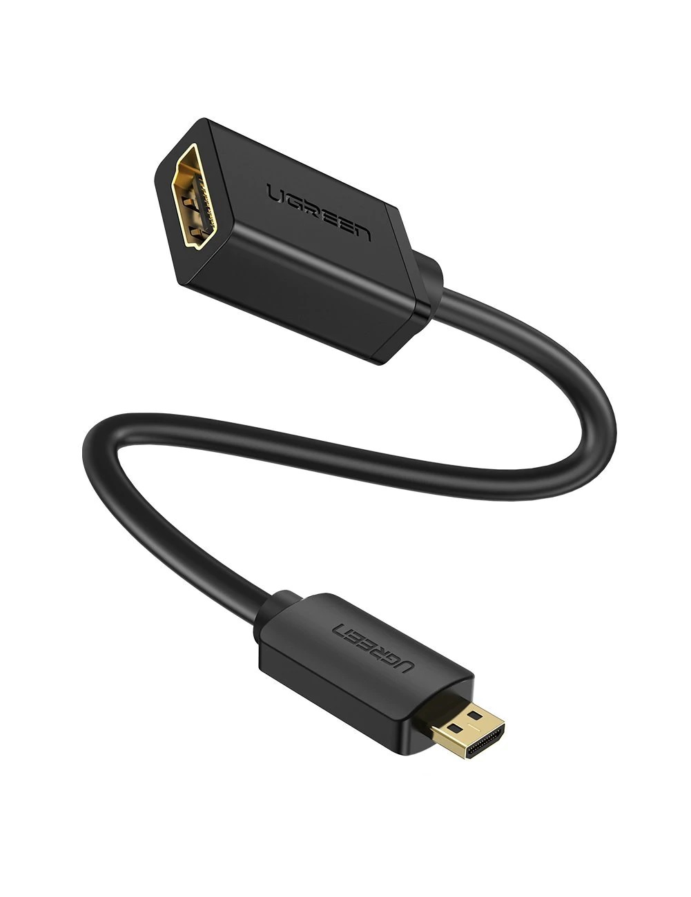 Cáp chuyển đổi micro HDMI to HDMI Ugreen 20134 âm dài 20cm