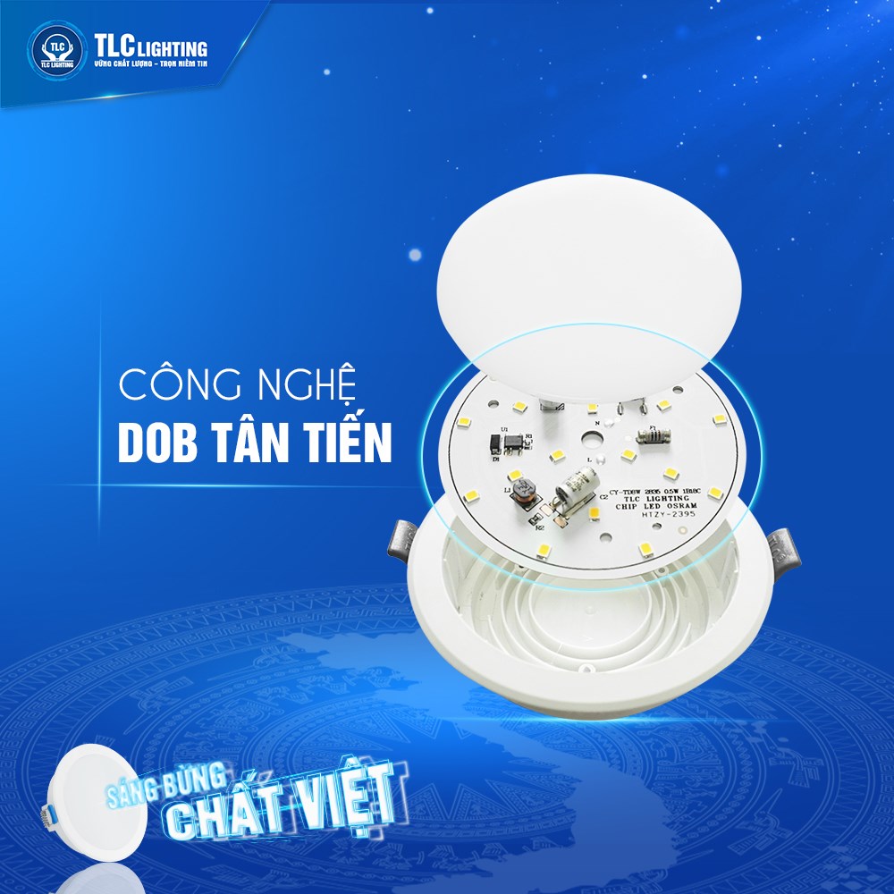 Đèn Led Âm Trần led downlight 3 chế độ màu 7w, 9w Cao cấp