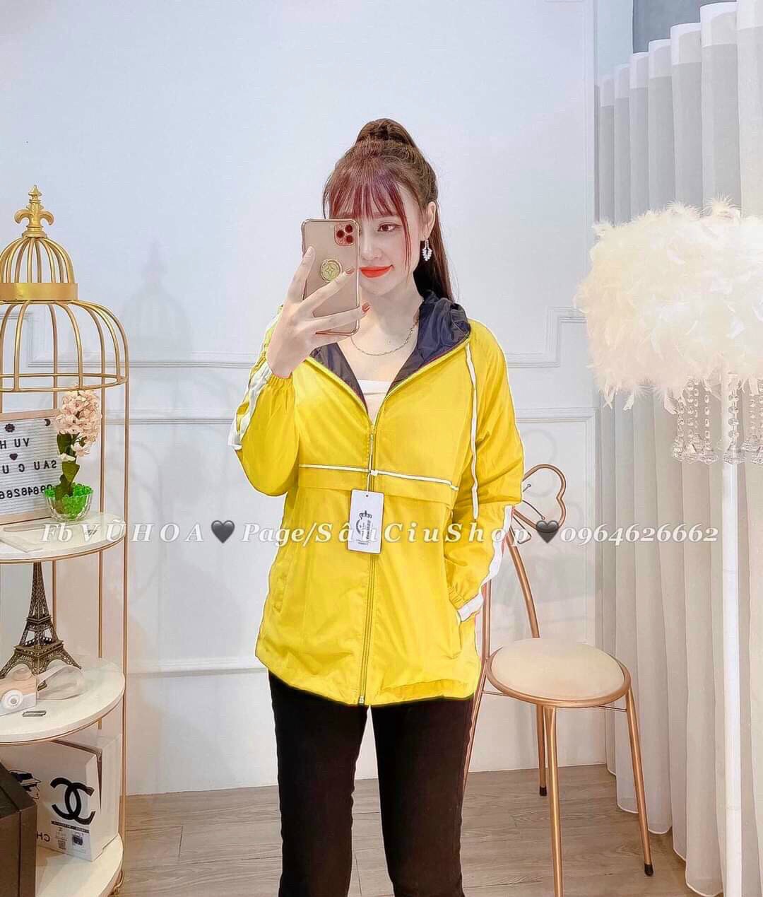Áo khoác dù 2 lớp che mưa chống nắng cản gió cực tốt dành cho các chị em , mẫu nhiều màu cho chị em lựa chọn 1HIT STORE