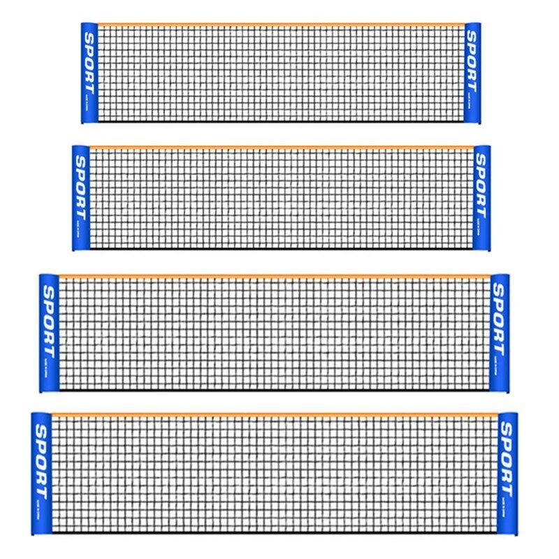 Portable Foldable Badminton Net Bracket Folding Adjustable Simple Training Net For 3M/4M/5M/6M Tennis Outdoor Indoor Net