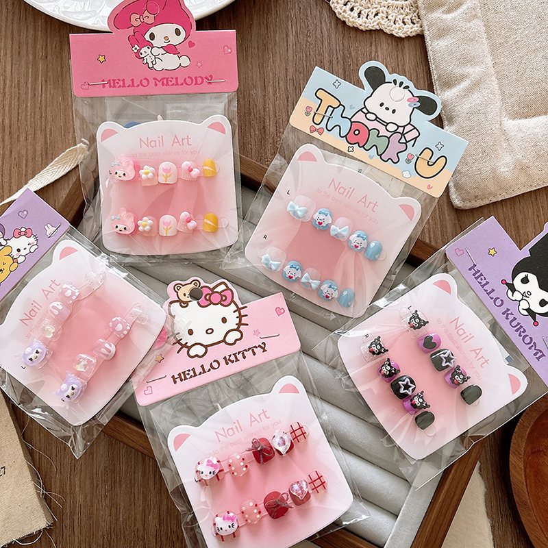 3D%20Sanrio%20Hello%20Kitty%20Child%20Fake%20Nails%20Kuromi%20Melody%20Cinnamoroll%20Press%20On%20Nails%20Y2K%20False%20Nails%20-%20Image%209